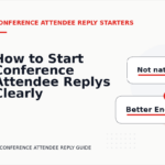 How to Start Conference Attendee Replys Clearly