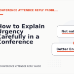 How to Explain Urgency Carefully in a Conference Attendee Reply