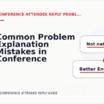Common Problem Explanation Mistakes in Conference Attendee Reply English
