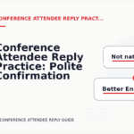 Conference Attendee Reply Practice: Polite Confirmation Examples