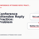 Conference Attendee Reply Practice: Problem and Solution Replies
