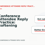 Conference Attendee Reply Practice: Softening Direct Sentences